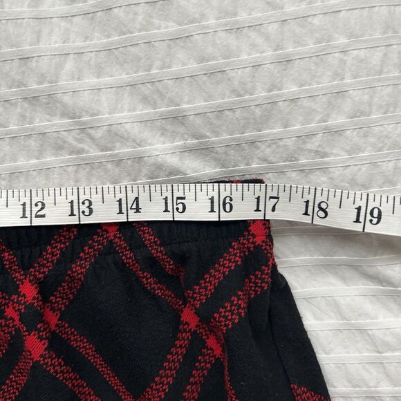 Vintage Red Black Plaid Midi Skirt C.D. Daniels Sz 1X Preppy Academia Office - Picture 11 of 12